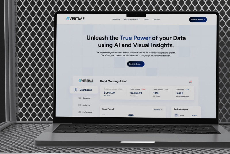 Overtime Analytics dashboard visualization